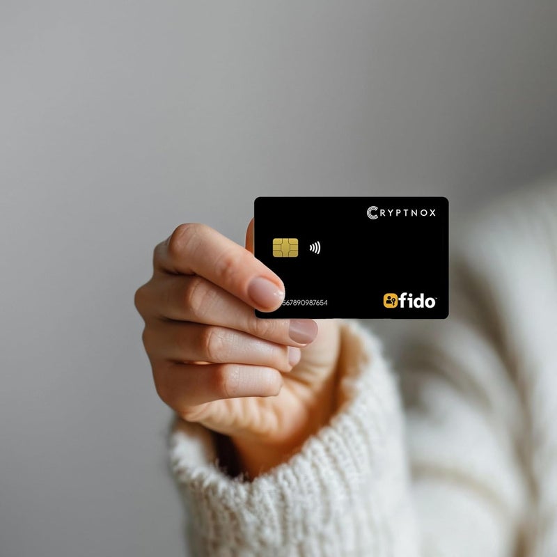 Cryptnox FIDO2 Security Key Card, Two Factor Authentication (2FA) NFC Security Key FIDO 2.1 Level 1 Certified, Passwordless Login & 2FA Via NFC Or Contact, Works with Windows, Mac, iOS, Android - Image 5